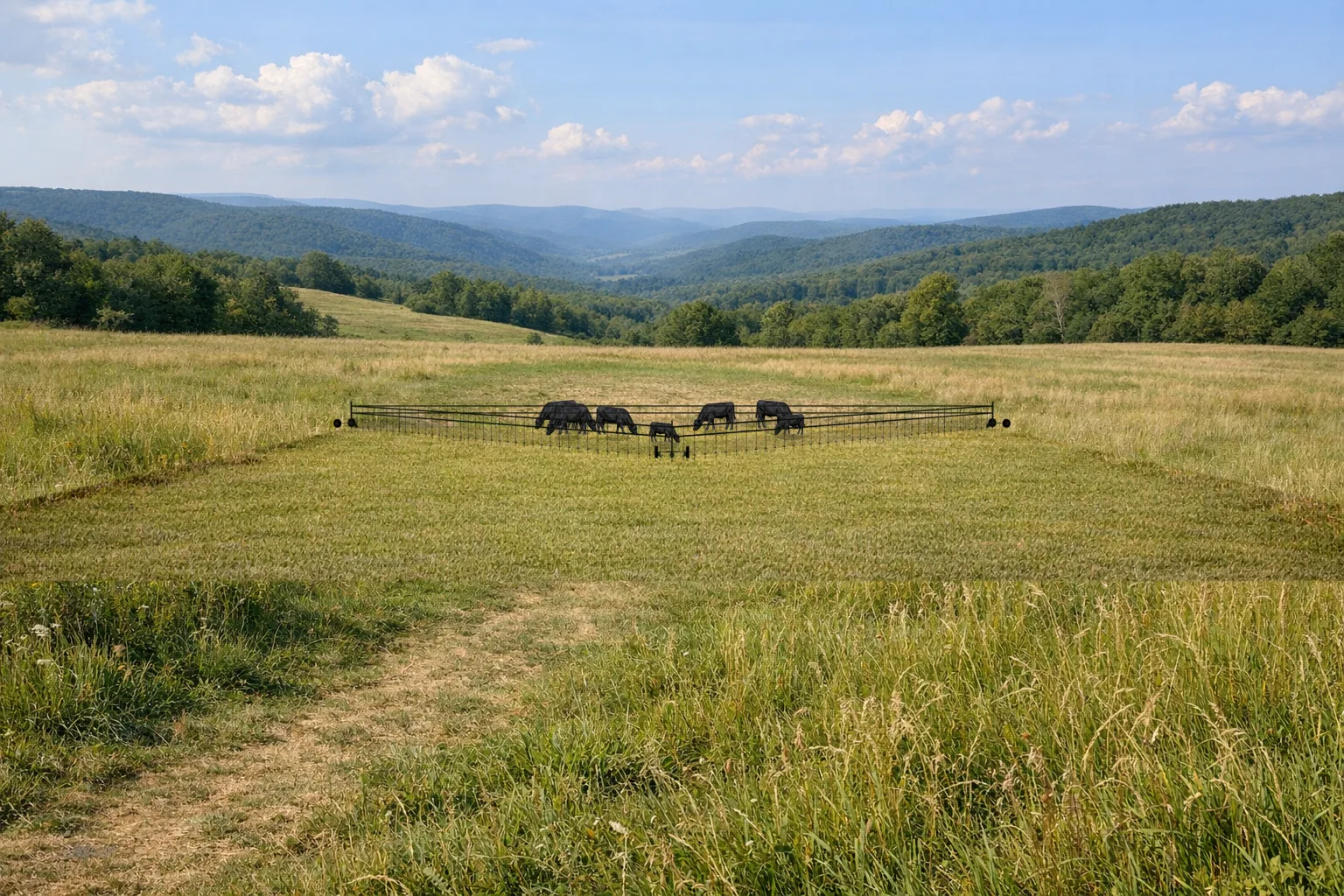 HerdFence fence spans connecting two powered corner robots